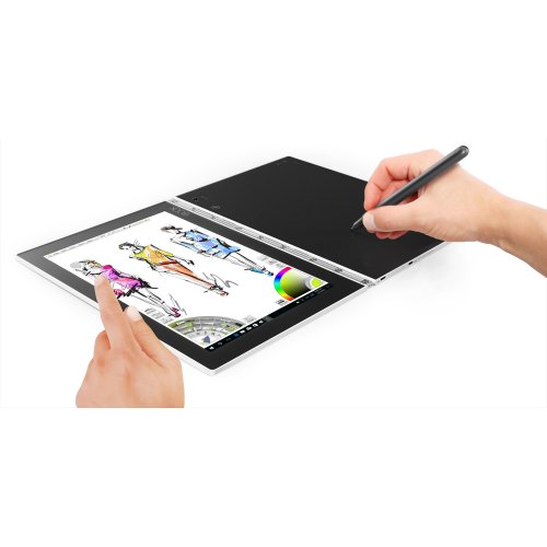 Планшет Lenovo YOGA Book YB1-X91L 4/128GB LTE (ZA160135UA) Pearl White купити в Україні: Київ, Львів, Хмельницький, Тернопіль, Івано-Франківськ | Низька ціна, відгуки, характеристики від TELEMART фото