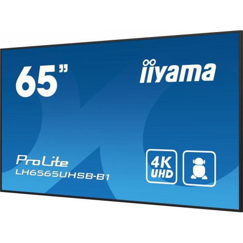 Монитор Iiyama 65" ProLite LH6565UHSB-B1 Black купить в Украине: Киев, Днепр, Харьков, Одесса  | Низкая цена, отзывы, характеристики от TELEMART фото