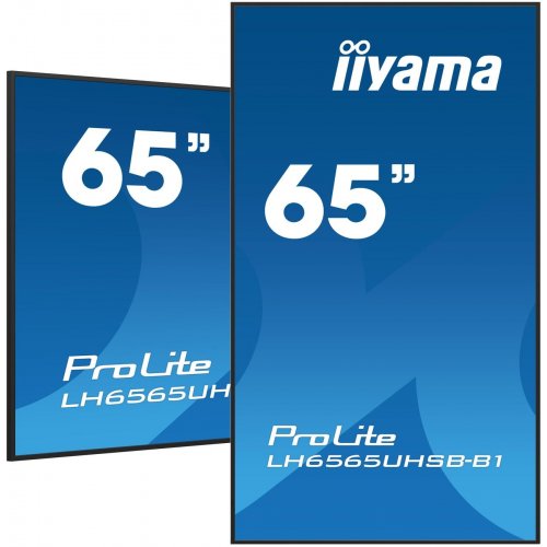 Монитор Iiyama 65" ProLite LH6565UHSB-B1 Black купить в Украине: Киев, Днепр, Харьков, Одесса  | Низкая цена, отзывы, характеристики от TELEMART фото
