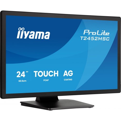Монитор Iiyama 24" ProLite T2452MSC-B2AG Black купить в Украине: Киев, Днепр, Харьков, Одесса  | Низкая цена, отзывы, характеристики от TELEMART фото