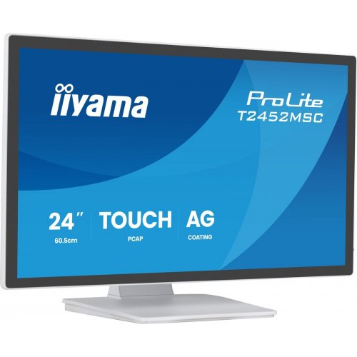 Монитор Iiyama 24" ProLite T2452MSC-W2AG White купить в Украине: Киев, Днепр, Харьков, Одесса  | Низкая цена, отзывы, характеристики от TELEMART фото