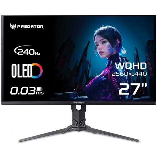Монітор Acer 26.5" Predator X27UW3bmiiprx (UM.GXXEE.305) Black купити в Україні: Київ, Львів, Хмельницький, Тернопіль, Івано-Франківськ | Низька ціна, відгуки, характеристики від TELEMART фото