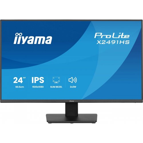 Монитор Iiyama 23.8" ProLite X2491HS-B1 Black купить в Украине: Киев, Днепр, Харьков, Одесса  | Низкая цена, отзывы, характеристики от TELEMART фото