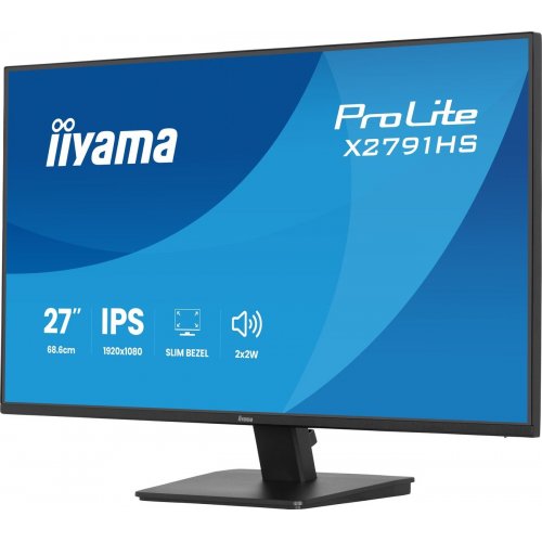 Монитор Iiyama 27" ProLite X2791HS-B1 Black купить в Украине: Киев, Днепр, Харьков, Одесса  | Низкая цена, отзывы, характеристики от TELEMART фото