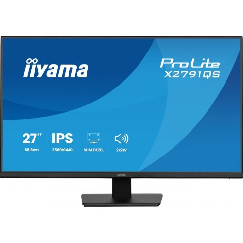 Монитор Iiyama 27" ProLite X2791QS-B1 Black купить в Украине: Киев, Днепр, Харьков, Одесса  | Низкая цена, отзывы, характеристики от TELEMART фото
