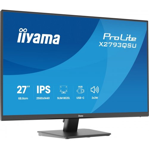 Монитор Iiyama 27" ProLite X2793QSU-B1 Black купить в Украине: Киев, Днепр, Харьков, Одесса  | Низкая цена, отзывы, характеристики от TELEMART фото