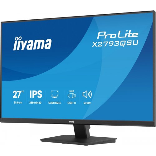 Монитор Iiyama 27" ProLite X2793QSU-B1 Black купить в Украине: Киев, Днепр, Харьков, Одесса  | Низкая цена, отзывы, характеристики от TELEMART фото
