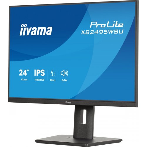 Монитор Iiyama 24.1" ProLite XB2495WSU-B1 Black купить в Украине: Киев, Днепр, Харьков, Одесса  | Низкая цена, отзывы, характеристики от TELEMART фото