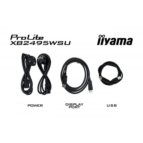 Монитор Iiyama 24.1" ProLite XB2495WSU-B1 Black купить в Украине: Киев, Днепр, Харьков, Одесса  | Низкая цена, отзывы, характеристики от TELEMART фото
