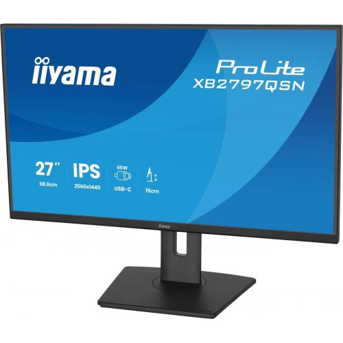 Монитор Iiyama 27" ProLite XB2797QSN-B1 Black купить в Украине: Киев, Днепр, Харьков, Одесса  | Низкая цена, отзывы, характеристики от TELEMART фото