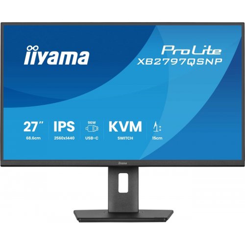 Монитор Iiyama 27" ProLite XB2797QSNP-B1 Black купить в Украине: Киев, Днепр, Харьков, Одесса  | Низкая цена, отзывы, характеристики от TELEMART фото