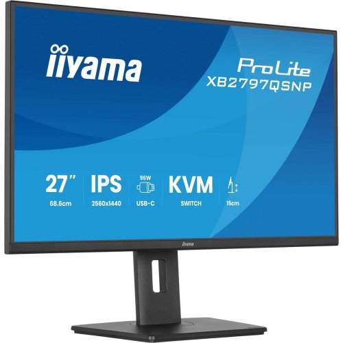 Монитор Iiyama 27" ProLite XB2797QSNP-B1 Black купить в Украине: Киев, Днепр, Харьков, Одесса  | Низкая цена, отзывы, характеристики от TELEMART фото