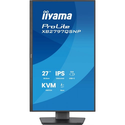 Монитор Iiyama 27" ProLite XB2797QSNP-B1 Black купить в Украине: Киев, Днепр, Харьков, Одесса  | Низкая цена, отзывы, характеристики от TELEMART фото