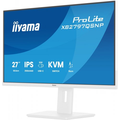 Монитор Iiyama 27" ProLite XB2797QSNP-W1 White купить в Украине: Киев, Днепр, Харьков, Одесса  | Низкая цена, отзывы, характеристики от TELEMART фото