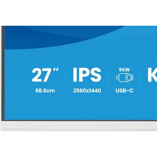 Монитор Iiyama 27" ProLite XB2797QSNP-W1 White купить в Украине: Киев, Днепр, Харьков, Одесса  | Низкая цена, отзывы, характеристики от TELEMART фото