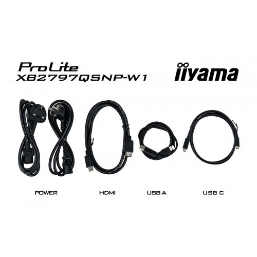 Монитор Iiyama 27" ProLite XB2797QSNP-W1 White купить в Украине: Киев, Днепр, Харьков, Одесса  | Низкая цена, отзывы, характеристики от TELEMART фото