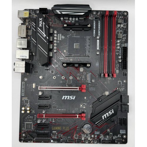 Материнська плата MSI B450 GAMING PLUS MAX (sAM4, AMD B450) (Відновлено продавцем, 886684) купити в Україні: Київ, Львів, Хмельницький, Тернопіль, Івано-Франківськ | Перевірка сумісності, низька ціна, відгуки, характеристики від TELEMART фото