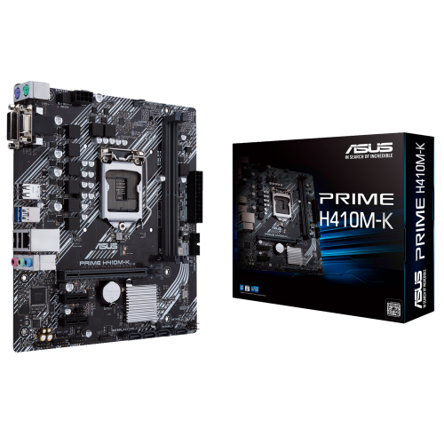 Материнська плата Asus PRIME H410M-K (s1200, Intel H410) (Відновлено продавцем, 886714) купити в Україні: Київ, Львів, Хмельницький, Тернопіль, Івано-Франківськ | Перевірка сумісності, низька ціна, відгуки, характеристики від TELEMART фото