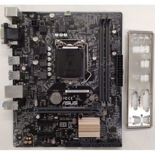 Материнська плата Asus H110M-K (s1151, Intel H110) (Відновлено продавцем, 886719) купити в Україні: Київ, Львів, Хмельницький, Тернопіль, Івано-Франківськ | Перевірка сумісності, низька ціна, відгуки, характеристики від TELEMART фото