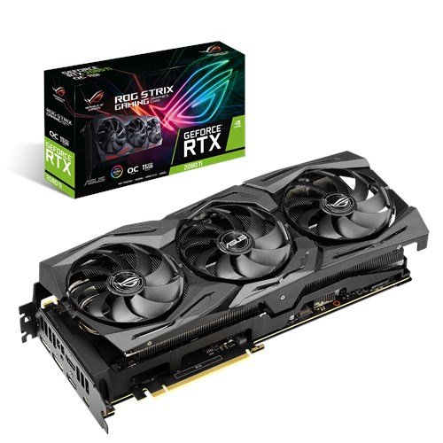 Фото Відеокарта Asus ROG GeForce RTX 2080 Ti STRIX OC 11264MB (ROG-STRIX-RTX2080TI-O11G-GAMING)