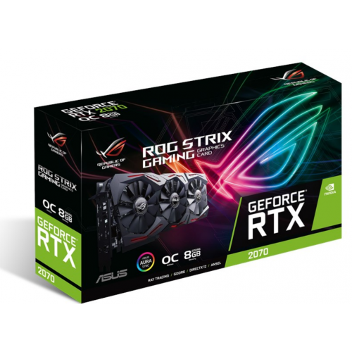 Photo Video Graphic Card Asus ROG GeForce RTX 2070 STRIX OC 8192MB (ROG-STRIX-RTX2070-O8G-GAMING)