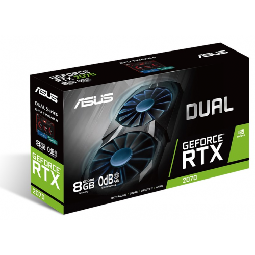 Фото Видеокарта Asus GeForce RTX 2070 Dual 8192MB (DUAL-RTX2070-8G)