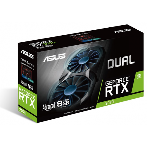 Продать Видеокарта Asus GeForce RTX 2070 Dual Advanced edition 8192MB (DUAL-RTX2070-A8G) по Trade-In интернет-магазине Телемарт - Киев, Днепр, Украина фото