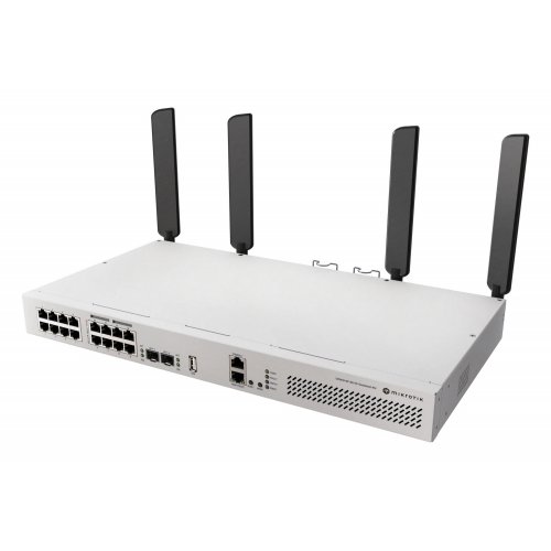 Мережевий комутатор Mikrotik CRS418 (CRS418-8P-8G-2S+5axQ2axQ-RM) купити в Україні: Київ, Львів, Хмельницький, Тернопіль, Івано-Франківськ | Низька ціна, відгуки, характеристики від TELEMART фото