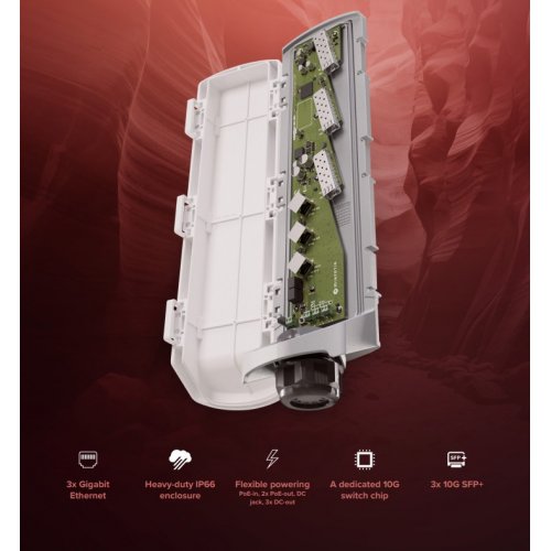 Мережевий комутатор Mikrotik CSS606 (CSS606-1G-2GI-3S+OUT) купити в Україні: Київ, Львів, Хмельницький, Тернопіль, Івано-Франківськ | Низька ціна, відгуки, характеристики від TELEMART фото