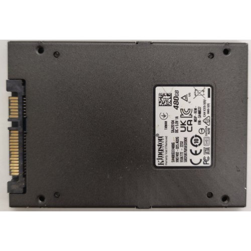 Ssd-диск Kingston SSDNow A400 TLC 480GB 2.5'' (SA400S37/480G) (Восстановлено продавцом, 886977) купить в Украине: Киев, Днепр, Харьков, Одесса  | Проверка совместимости, низкая цена, отзывы, характеристики от TELEMART фото