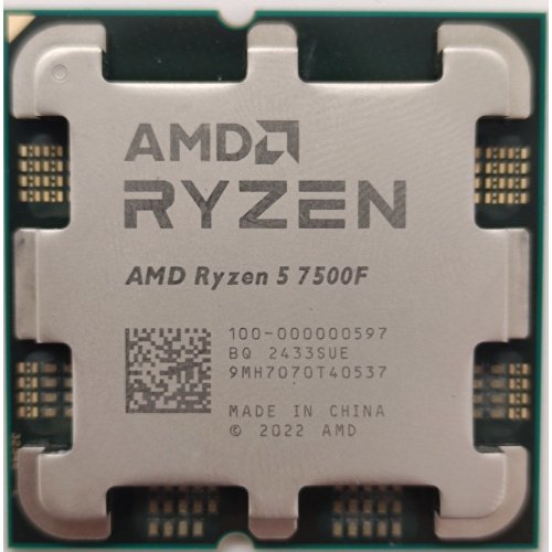 Процессор AMD Ryzen 5 7500F 3.7(5.0)GHz 32MB sAM5 Tray (100-000000597) (Восстановлено продавцом, 886979) купить в Украине: Киев, Днепр, Харьков, Одесса  | Проверка совместимости, низкая цена, отзывы, характеристики от TELEMART фото