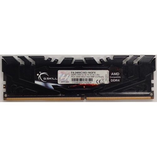 Озу G.Skill DDR4 8GB 2400Mhz FlareX (for AMD) (F4-2400C16D-8GFX) (Восстановлено продавцом, 886993) купить в Украине: Киев, Днепр, Харьков, Одесса  | Проверка совместимости, низкая цена, отзывы, характеристики от TELEMART фото