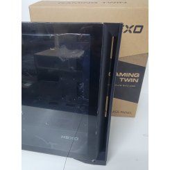 Уцінка корпус HEXO Gaming DUO без БЖ Black (Зламано кріплення  передньої панелі. Немає сітки (пильник) в верхній частині корпусу., 887006)