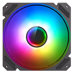 Уценка кулер для корпуса GAMEMAX 12Rainbow-C9 Infinity (FN-12Rainbow-C9-Infinity) (Вскрытая упаковка, 887097)