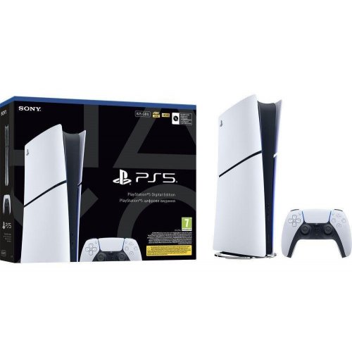 Игровая консоль Sony PlayStation 5 Slim Digital Edition (9711094) (Восстановлено продавцом, 887260) купить в Украине: Киев, Днепр, Харьков, Одесса  | Низкая цена, отзывы, характеристики от TELEMART фото