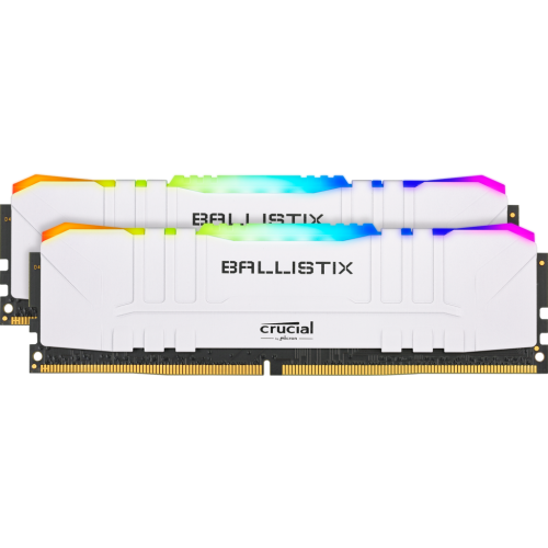 Озу Crucial DDR4 32GB (2x16GB) 3600Mhz Ballistix White RGB (BL2K16G36C16U4WL) (Восстановлено продавцом, 887265) купить в Украине: Киев, Днепр, Харьков, Одесса  | Проверка совместимости, низкая цена, отзывы, характеристики от TELEMART фото