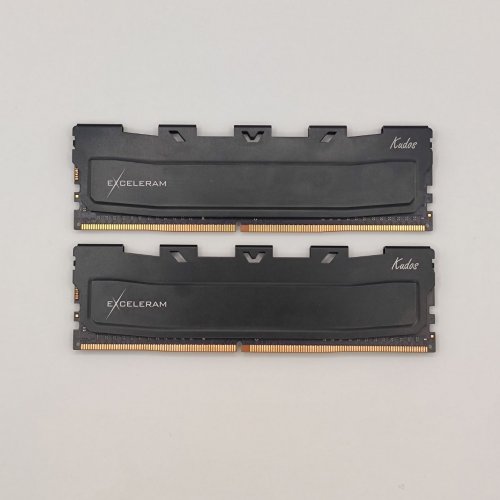 Озп Exceleram 16GB (2x8GB) 2400 MHz Black Kudos (EKBLACK4162415AD) (Відновлено продавцем, 887266) купити в Україні: Київ, Львів, Хмельницький, Тернопіль, Івано-Франківськ | Перевірка сумісності, низька ціна, відгуки, характеристики від TELEMART фото