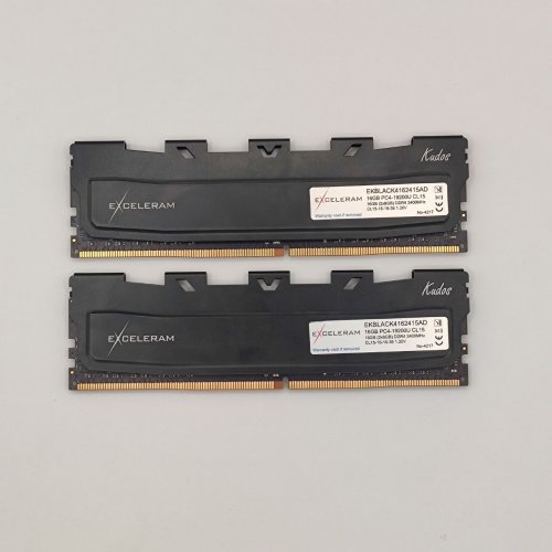 Озп Exceleram 16GB (2x8GB) 2400 MHz Black Kudos (EKBLACK4162415AD) (Відновлено продавцем, 887266) купити в Україні: Київ, Львів, Хмельницький, Тернопіль, Івано-Франківськ | Перевірка сумісності, низька ціна, відгуки, характеристики від TELEMART фото