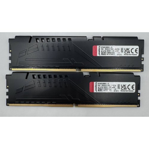 Озп Kingston DDR5 32GB (2x16GB) 6000Mhz FURY Beast Black (KF560C30BBK2-32) (Відновлено продавцем, 887347) купити в Україні: Київ, Львів, Хмельницький, Тернопіль, Івано-Франківськ | Перевірка сумісності, низька ціна, відгуки, характеристики від TELEMART фото