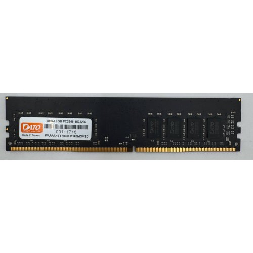 Озп Dato DDR4 8GB 2666Mhz (DT8G4DLDND26) (Відновлено продавцем, 887348) купити в Україні: Київ, Львів, Хмельницький, Тернопіль, Івано-Франківськ | Перевірка сумісності, низька ціна, відгуки, характеристики від TELEMART фото