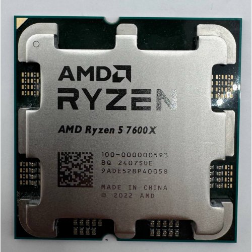 Процессор AMD Ryzen 5 7600X 4.7(5.3)GHz 32MB sAM5 Tray (100-000000593) (Восстановлено продавцом, 887376) купить в Украине: Киев, Днепр, Харьков, Одесса  | Проверка совместимости, низкая цена, отзывы, характеристики от TELEMART фото