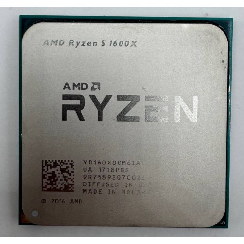 Процесор AMD Ryzen 5 1600X 3.6(4.0)GHz sAM4 Tray (YD160XBCM6IAE) (Відновлено продавцем, 887390) купити в Україні: Київ, Львів, Хмельницький, Тернопіль, Івано-Франківськ | Перевірка сумісності, низька ціна, відгуки, характеристики від TELEMART фото