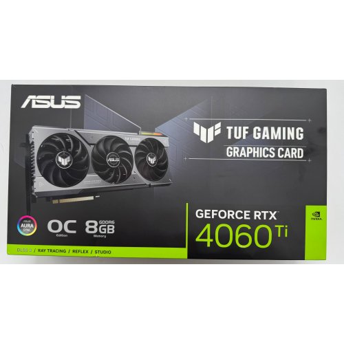 Відеокарта Asus TUF GeForce RTX 4060 Ti Gaming OC 8192MB (TUF-RTX4060TI-O8G-GAMING) (Відновлено продавцем, 887426) купити в Україні: Київ, Львів, Хмельницький, Тернопіль, Івано-Франківськ | Перевірка сумісності, низька ціна, відгуки, характеристики від TELEMART фото