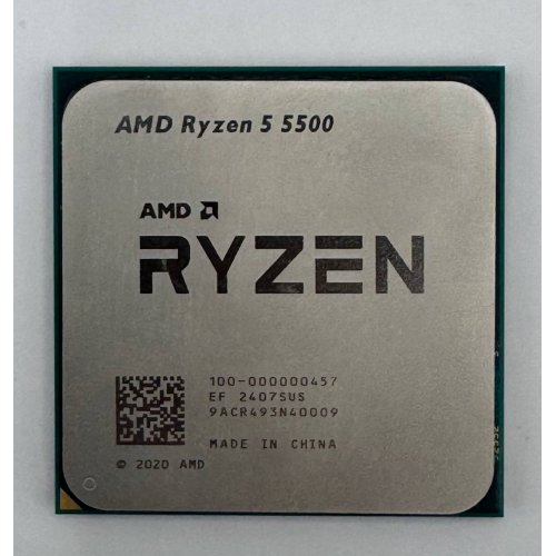 Процесор AMD Ryzen 5 5500 3.6(4.2)GHz 16MB sAM4 Tray (100-000000457) (Відновлено продавцем, 887613) купити в Україні: Київ, Львів, Хмельницький, Тернопіль, Івано-Франківськ | Перевірка сумісності, низька ціна, відгуки, характеристики від TELEMART фото