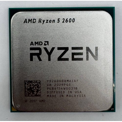 Процесор AMD Ryzen 5 2600 3.4(3.9)GHz 16MB sAM4 Tray (YD2600BBM6IAF) (Відновлено продавцем, 887645) купити в Україні: Київ, Львів, Хмельницький, Тернопіль, Івано-Франківськ | Перевірка сумісності, низька ціна, відгуки, характеристики від TELEMART фото