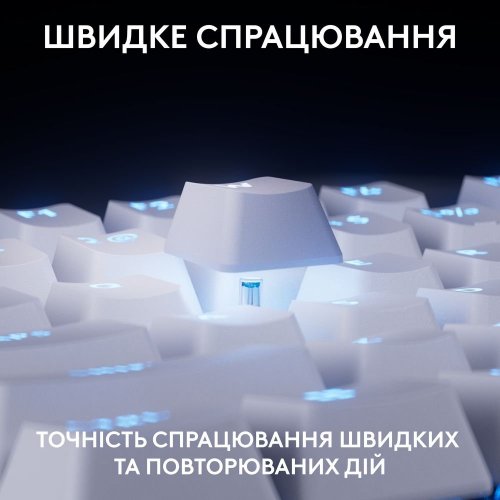 Уценка клавиатура Logitech G Pro X TKL Rapid Magnetic Linear (920-013242) White (Вскрытая упаковка, 887657) купить в Украине: Киев, Днепр, Харьков, Одесса  | Низкая цена, отзывы, характеристики от TELEMART фото