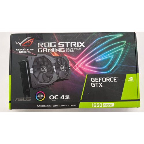 Відеокарта Asus ROG GeForce GTX 1650 SUPER STRIX OC 4096MB (ROG-STRIX-GTX1650S-O4G-GAMING) (Відновлено продавцем, 887728) купити в Україні: Київ, Львів, Хмельницький, Тернопіль, Івано-Франківськ | Перевірка сумісності, низька ціна, відгуки, характеристики від TELEMART фото