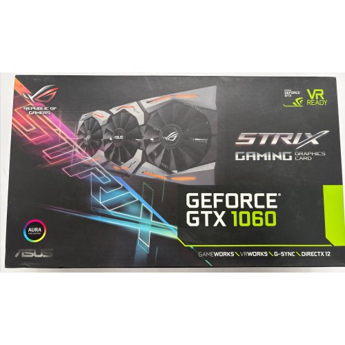 Видеокарта Asus ROG GeForce GTX 1060 STRIX OC 6144MB (STRIX-GTX1060-O6G-GAMING) (Восстановлено продавцом, 887731) купить в Украине: Киев, Днепр, Харьков, Одесса  | Проверка совместимости, низкая цена, отзывы, характеристики от TELEMART фото