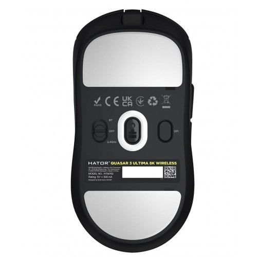 Миша HATOR Quasar 3 Ultima 8K Wireless (HTM762) Black купити в Україні: Київ, Львів, Хмельницький, Тернопіль, Івано-Франківськ | Низька ціна, відгуки, характеристики від TELEMART фото