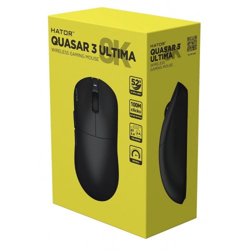 Миша HATOR Quasar 3 Ultima 8K Wireless (HTM762) Black купити в Україні: Київ, Львів, Хмельницький, Тернопіль, Івано-Франківськ | Низька ціна, відгуки, характеристики від TELEMART фото